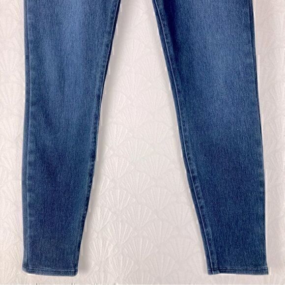 Spanx Jeans Womens Size Small Blue High Rise Ankle Stretch Elastic Waist Pull On - Picture 6 of 7